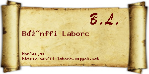 Bánffi Laborc névjegykártya
